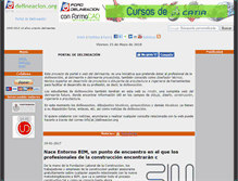 Tablet Screenshot of delineacion.org
